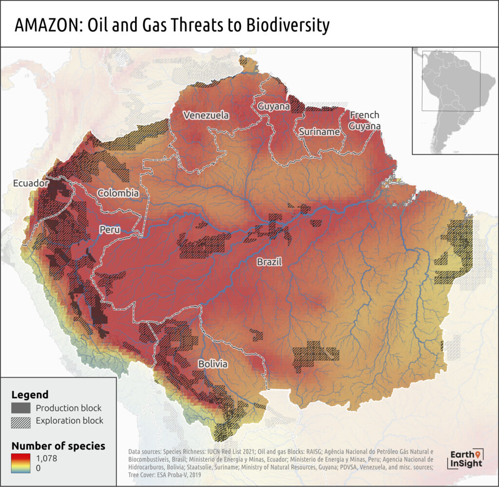Amazon: Oil and gas Threats to Biodiversity
