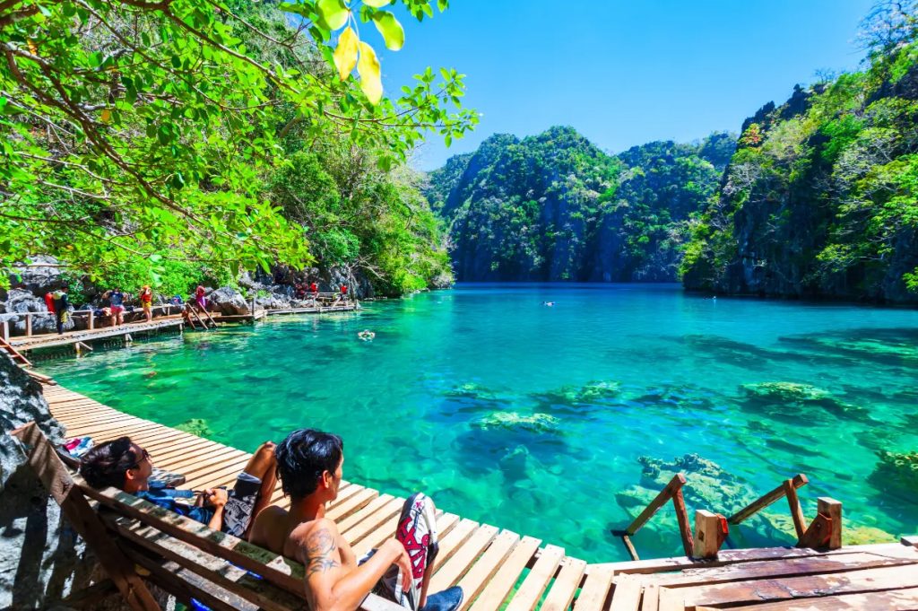 Kayangan Lake in Coron Island, Philippines